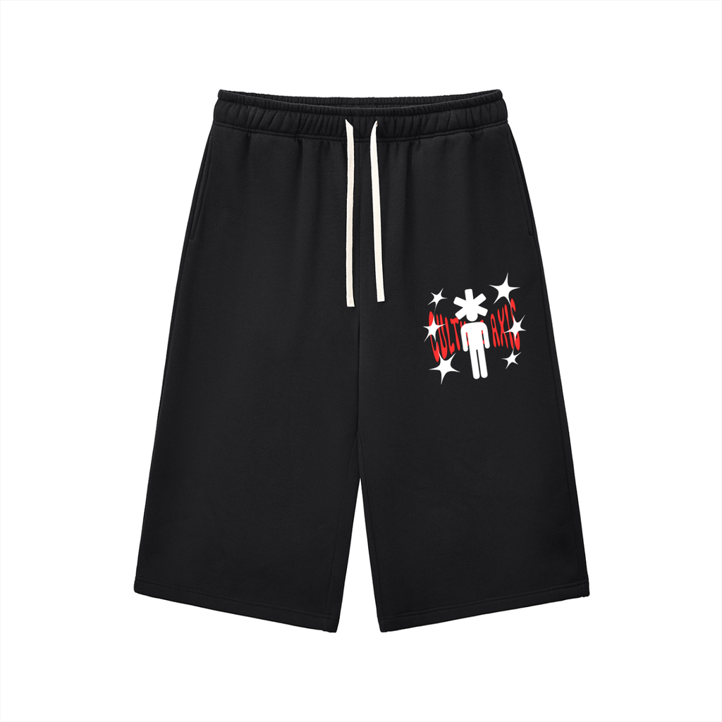 Drawstring Three-quarter Sweats
