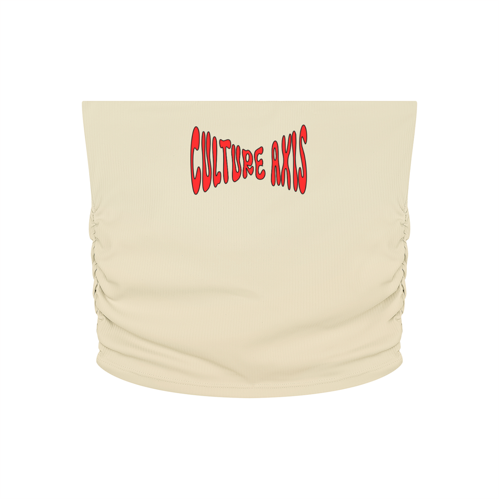 Women’s Ruched Cropped Yoga Tube Top